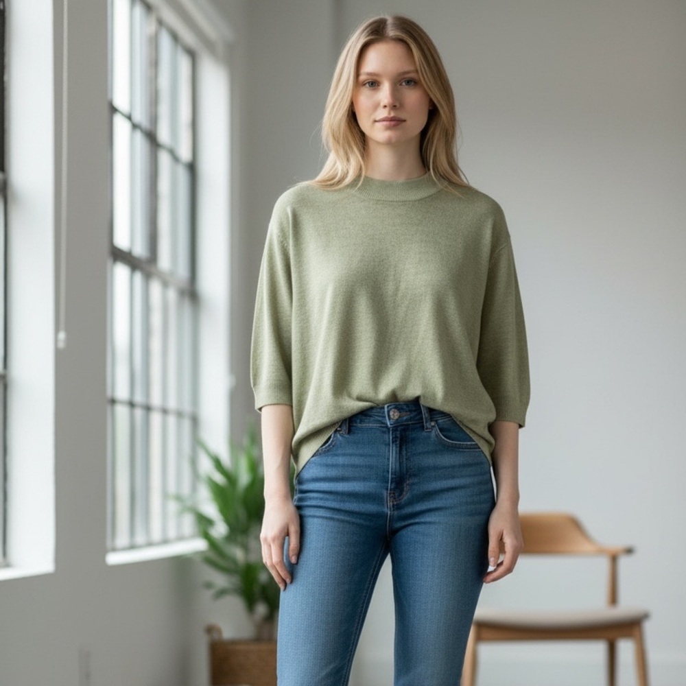 Requirements green lightweight sweat sweater